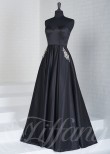 Tiffany Exclusive 46120 Strapless A-Line Satin Gown