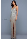 Scala 60173 Ombre Beaded Gown