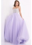 JVN by Jovani JVN52131 Sleeveless Tulle Ball Gown with Sparkle Top