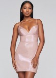 Faviana S10350 Short Metallic Jersey Dress